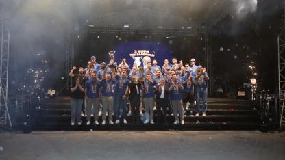 Şampiyon takım, şampiyon taraftarıyla buluştu