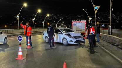 Büyükşehir A Takımı’ndan kazaya ilk müdahale