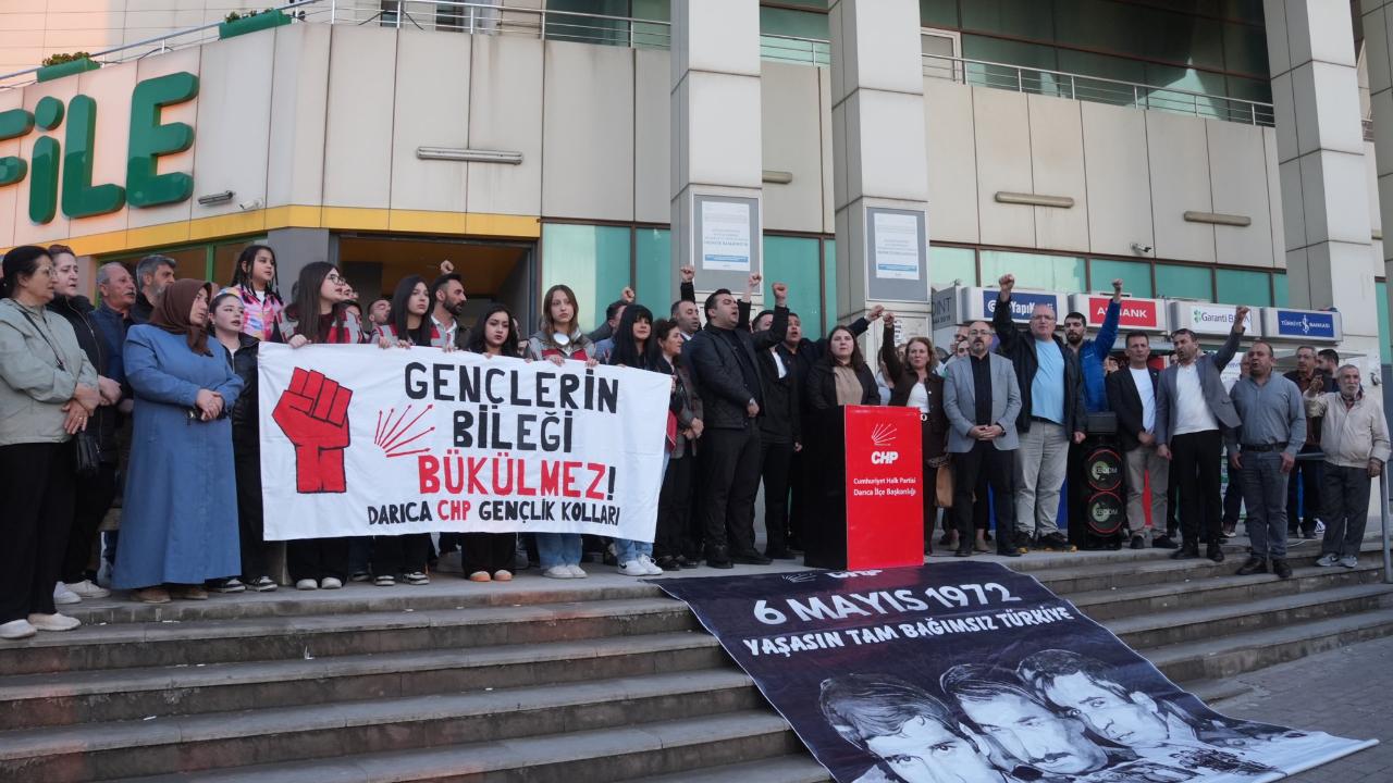 CHP Darıca; Deniz Gezmiş, Yusuf Aslan ve Hüseyin İnan'ı unutmadı