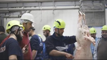 Kurban kesimini uygulamalı öğrendiler