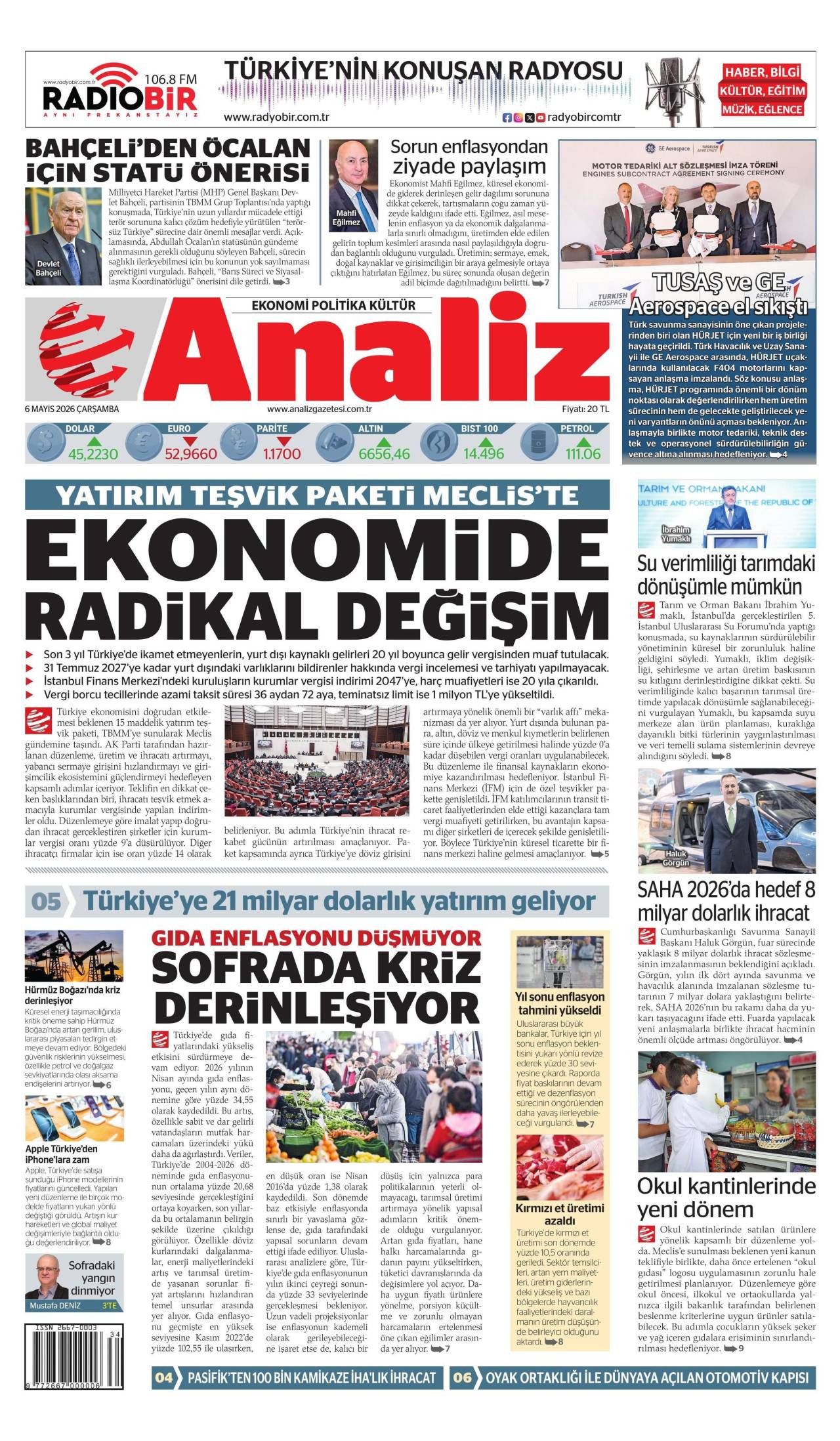 Analiz Gazetesi Gazete Manşeti