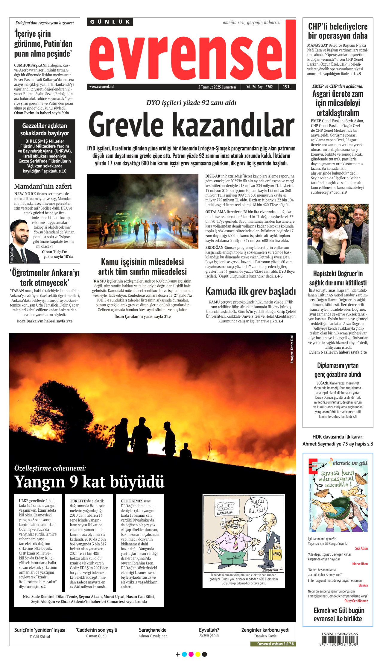 EVRENSEL Gazete Manşeti
