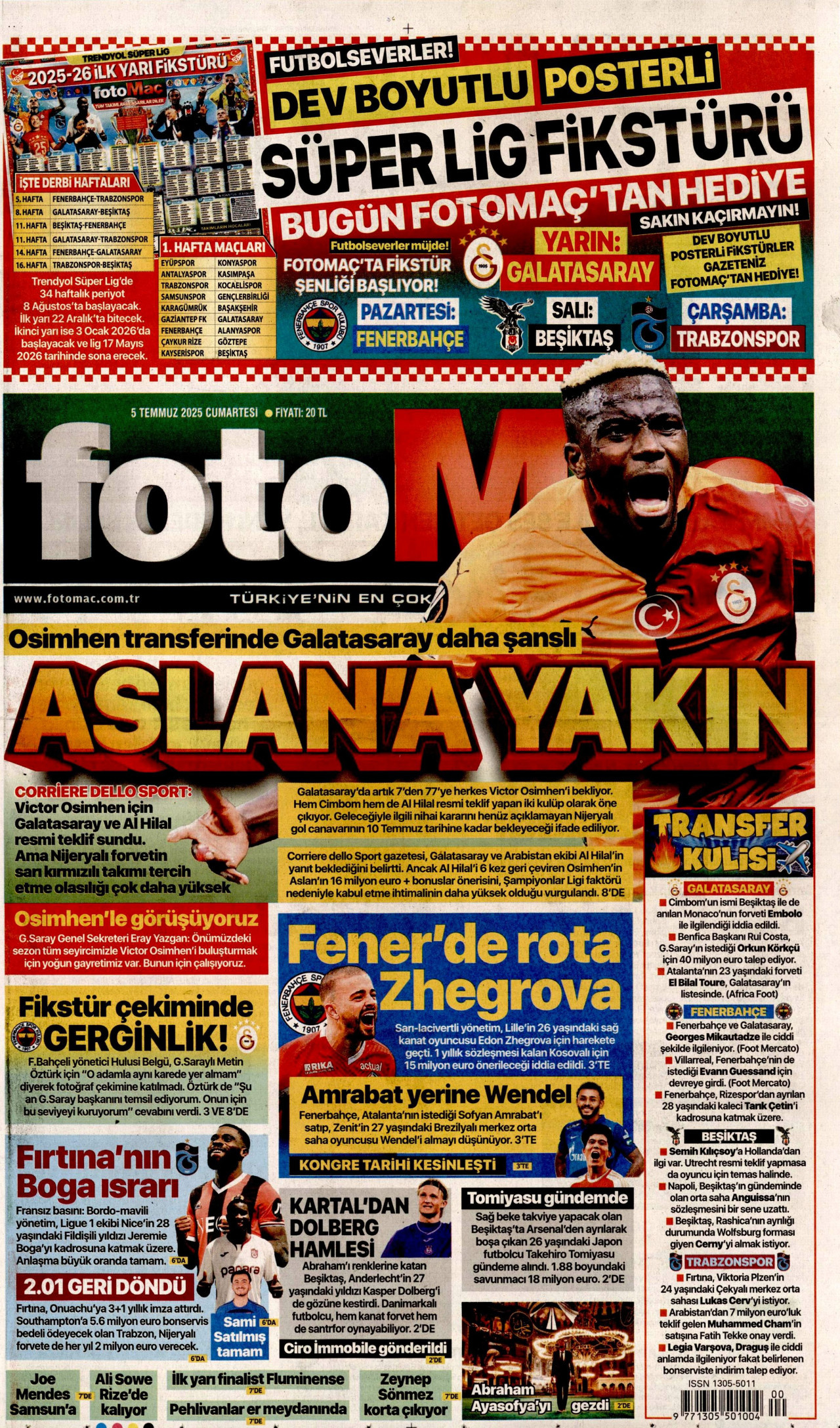 FOTOMAÇ Gazete Manşeti