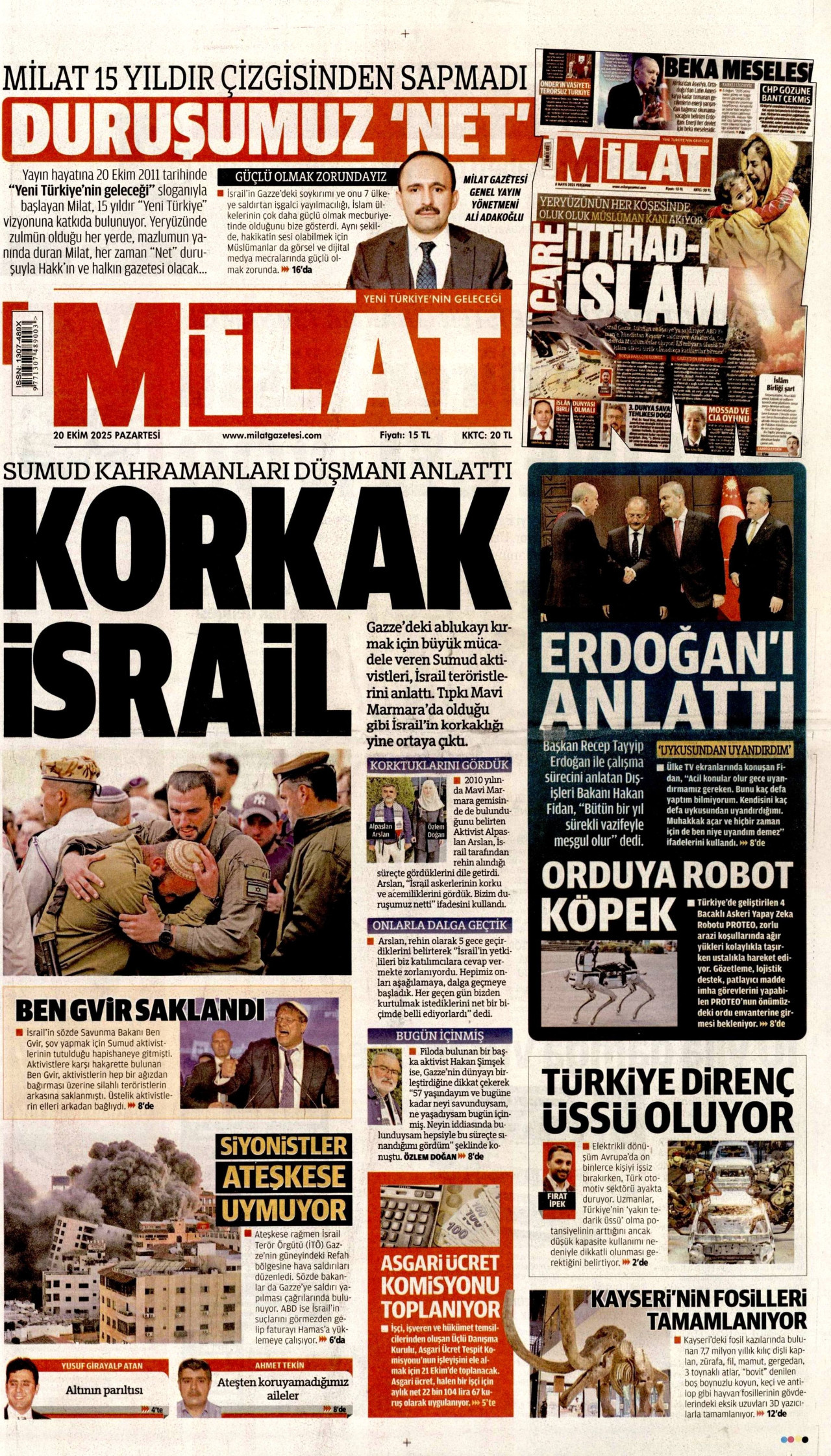 MİLAT Gazete Manşeti