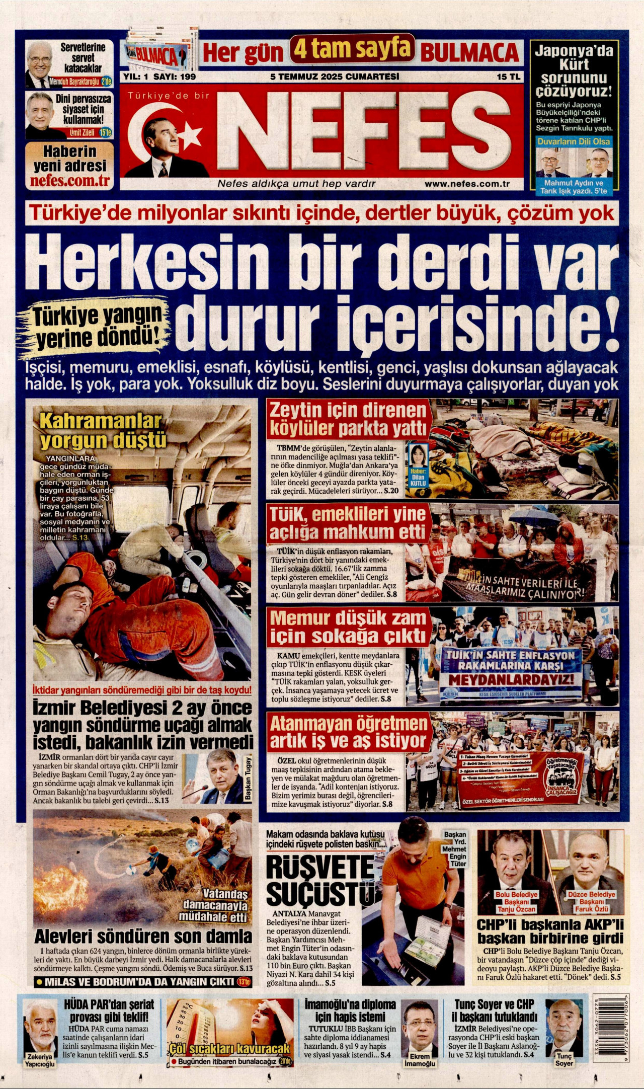 NEFES Gazete Manşeti