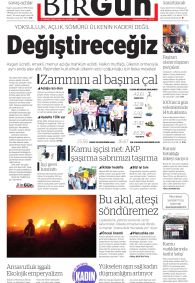 BİRGÜN Gazete Manşeti