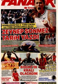 FANATİK Gazete Manşeti