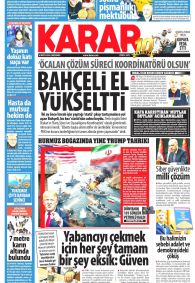 Karar Gazetesi Gazete Manşeti