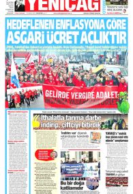 YENİÇAĞ Gazete Manşeti